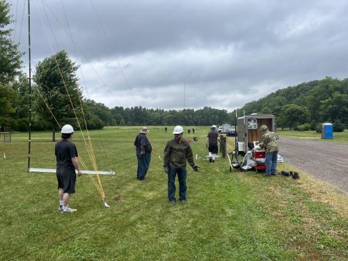 During the site tier down, we experienced a moderate amount of rainfall.